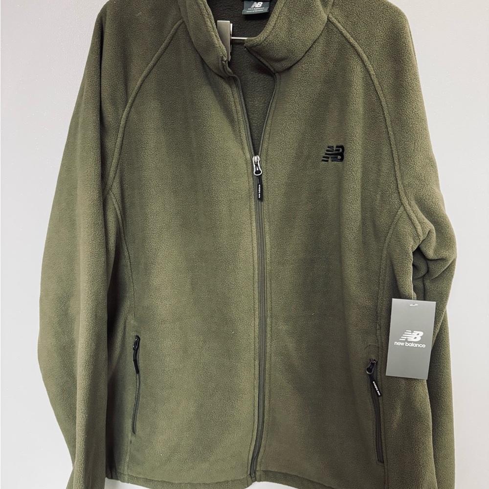 NWT New Balance Green Fleece Jacket